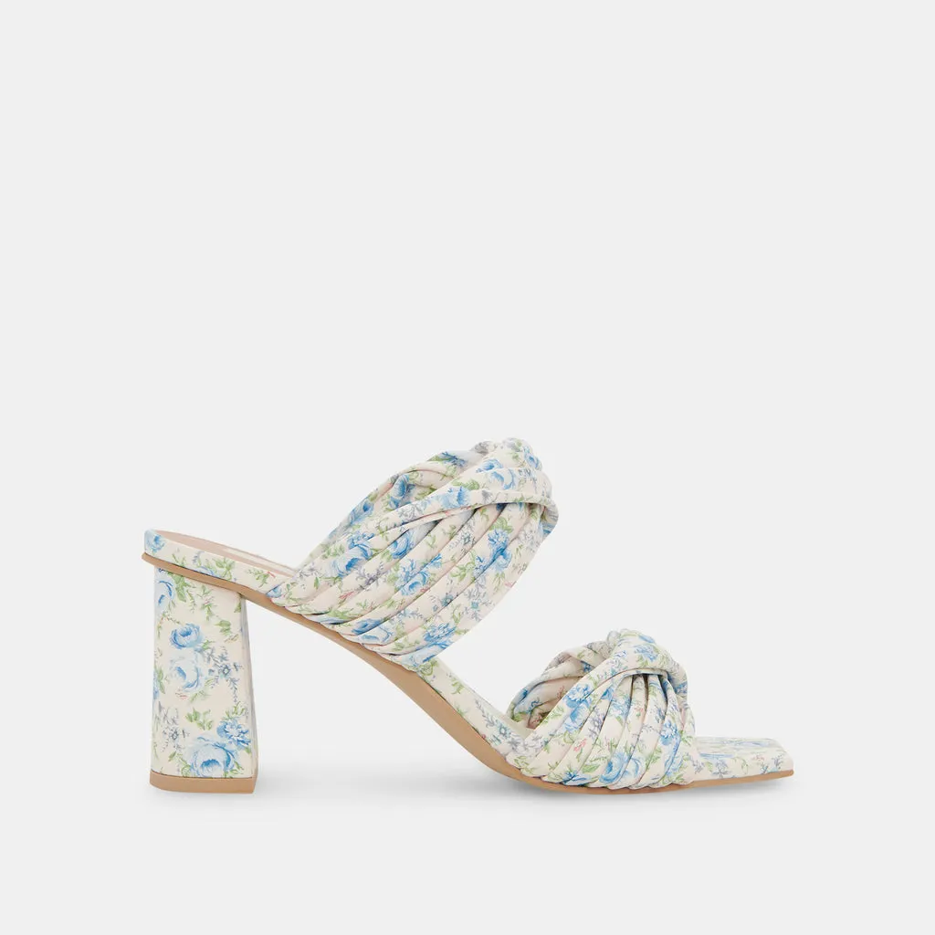 PILTON Heels Blue Floral Stella | Women's Blue Floral Heels– Dolce Vita 6895077687362