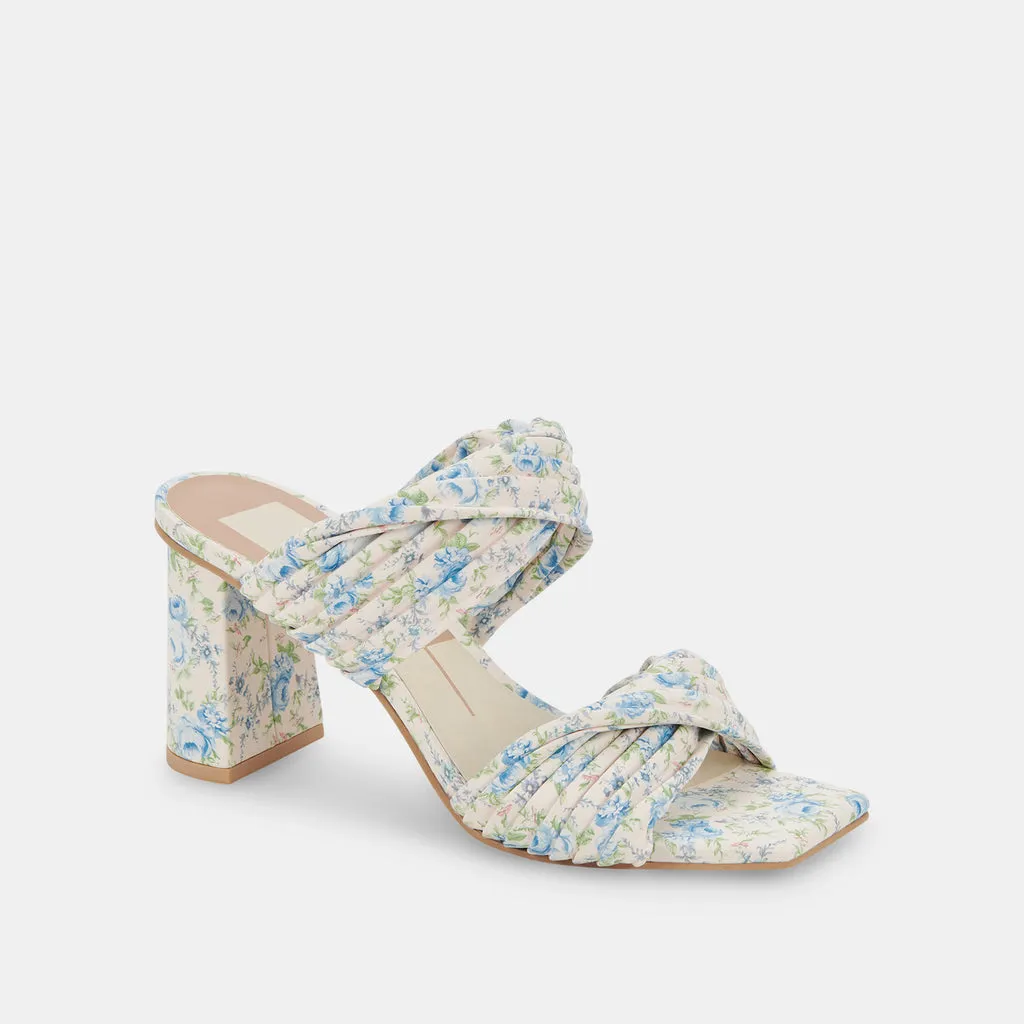 PILTON Heels Blue Floral Stella | Women's Blue Floral Heels– Dolce Vita 6895077687362