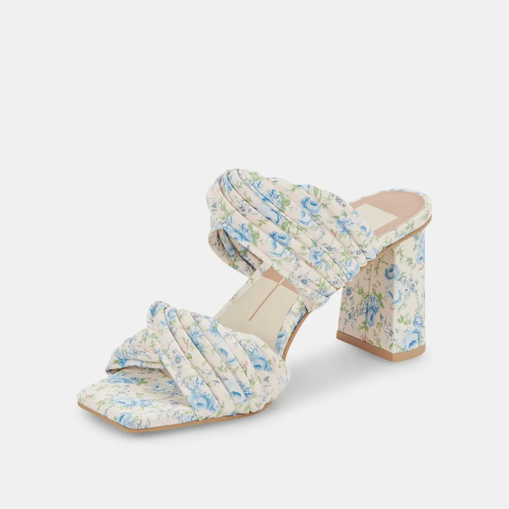 PILTON Heels Blue Floral Stella | Women's Blue Floral Heels– Dolce Vita 6895077687362