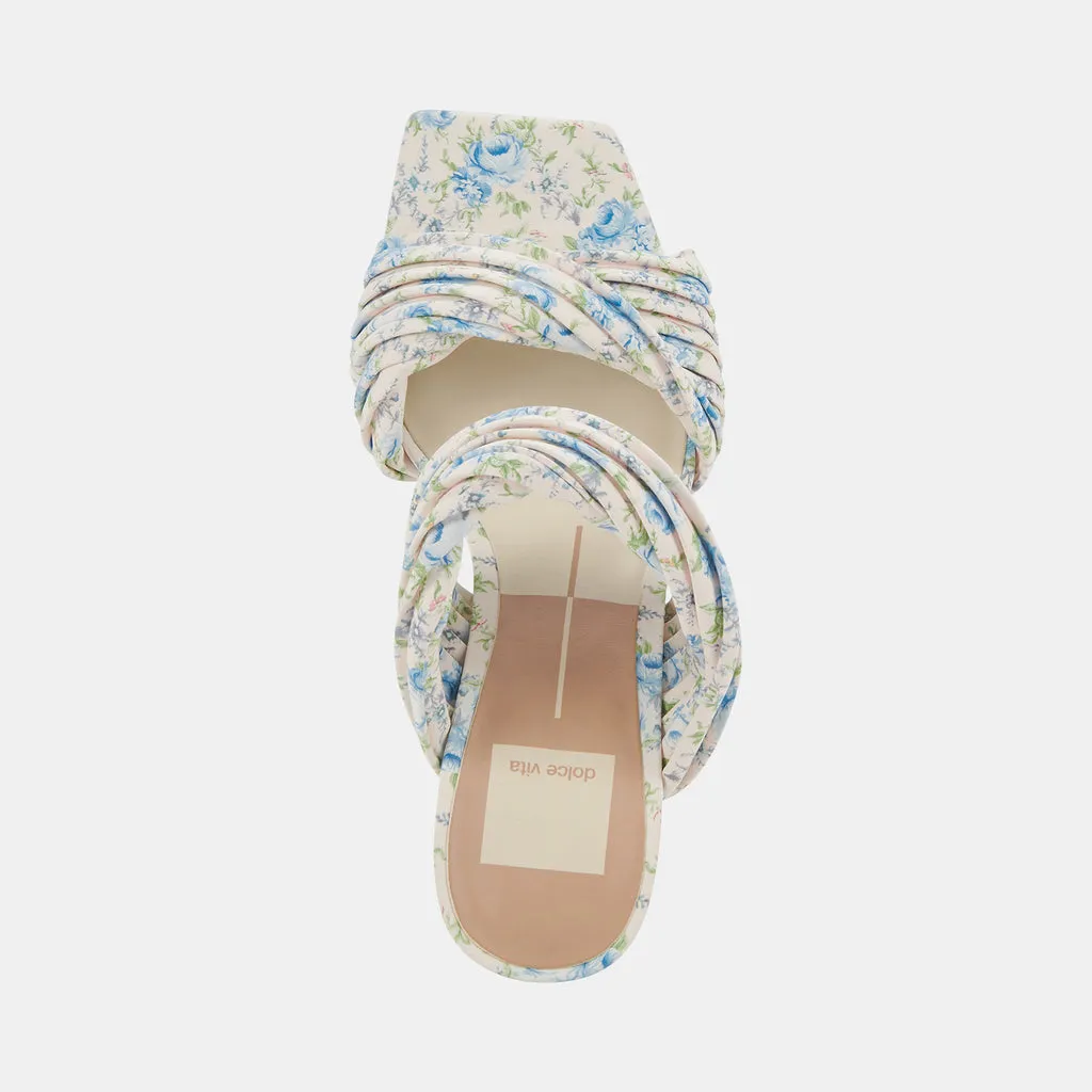 PILTON Heels Blue Floral Stella | Women's Blue Floral Heels– Dolce Vita 6895077687362