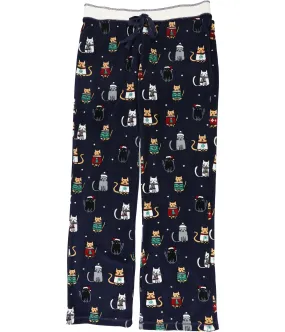 Pj Studio Womens Cozy Cats Thermal Pajama Pants