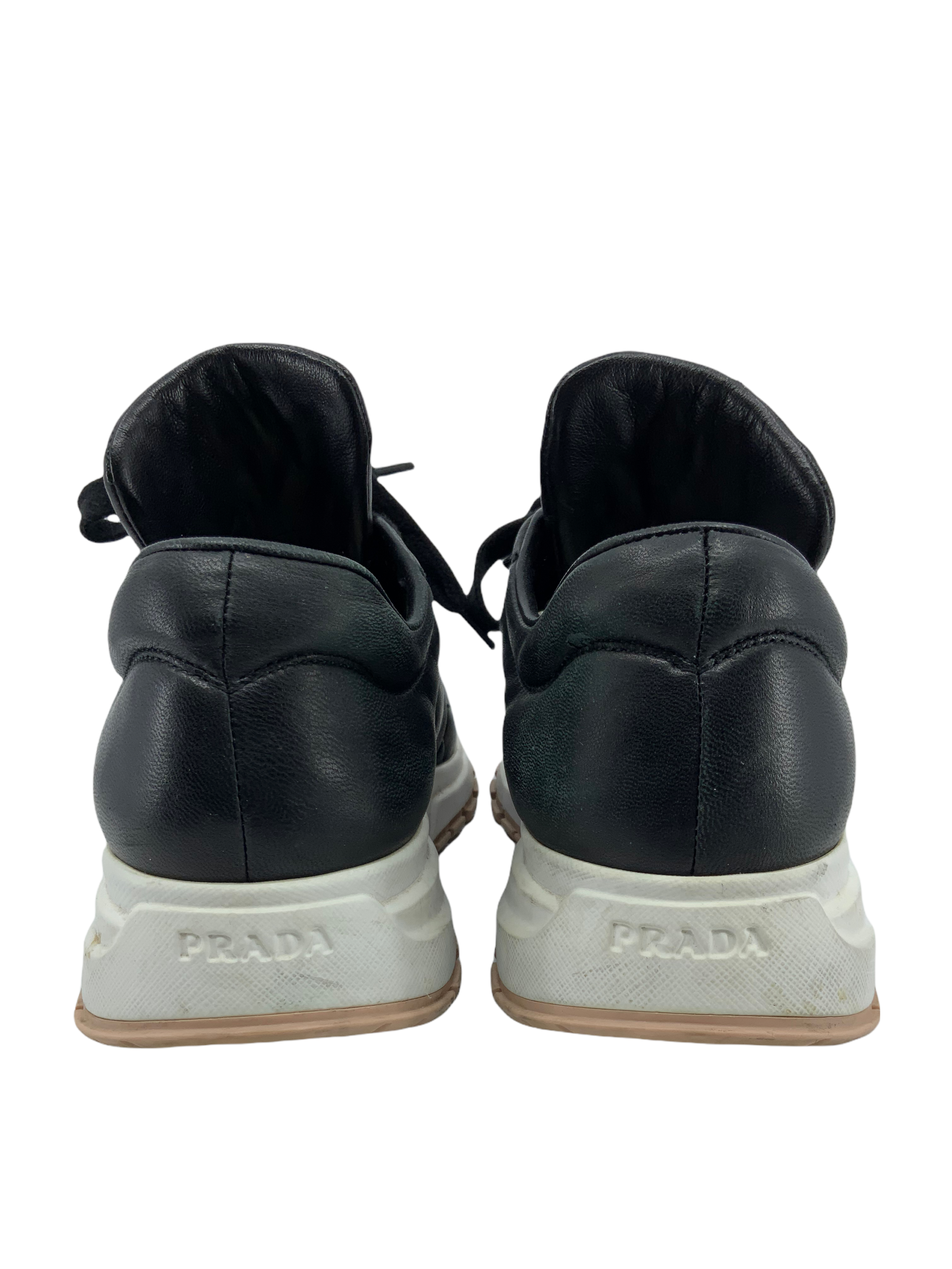 Prada Leather Allacciate Sneakers Size 9