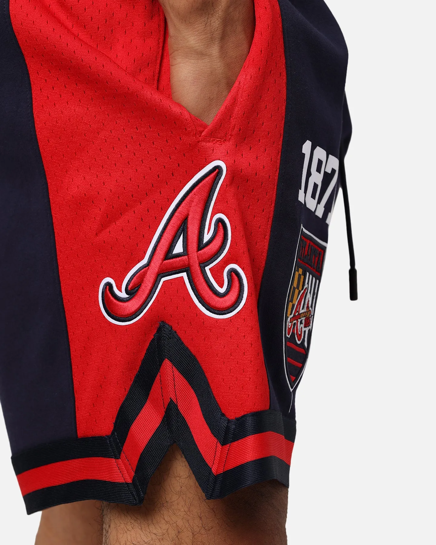 Pro Standard Atlanta Braves Fast Lane 2.0 Shorts Midnight/Red