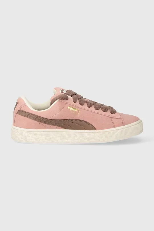 Puma leather sneakers Suede XL pink color 395205