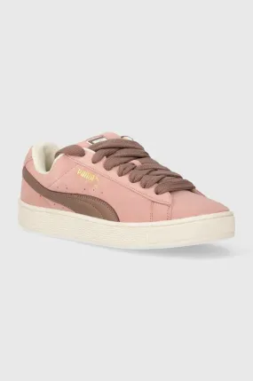 Puma leather sneakers Suede XL pink color 395205