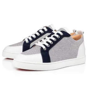 Rantulow Sneakers - Calf leather, cotton and veau velours - Navy