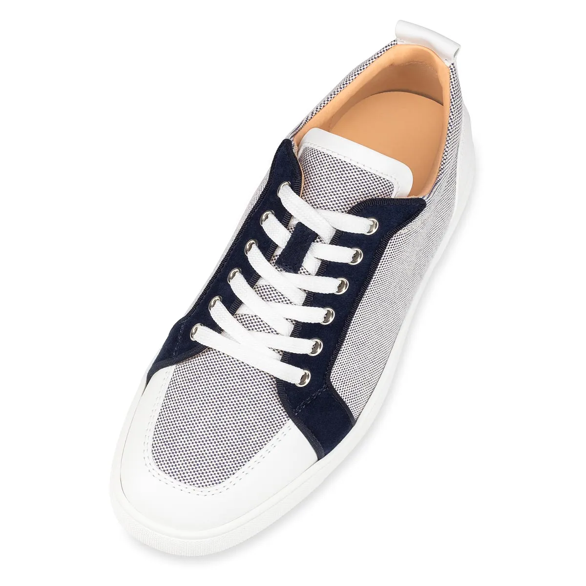 Rantulow Sneakers - Calf leather, cotton and veau velours - Navy