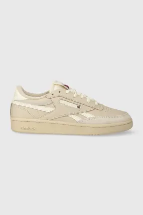 Reebok leather sneakers beige color