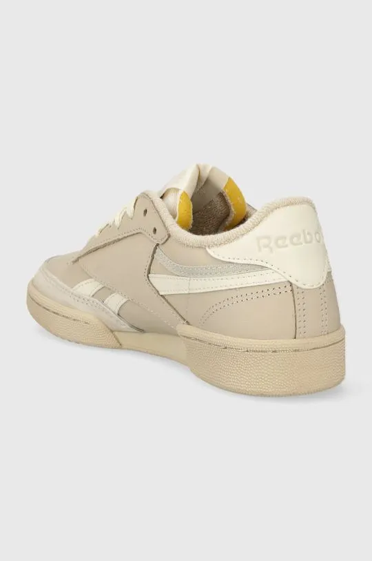 Reebok leather sneakers beige color