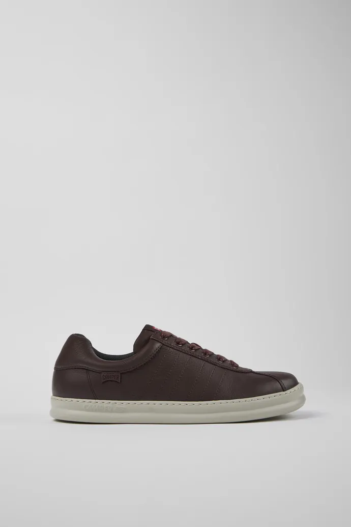 Runner Burgundy leather sneakers for men