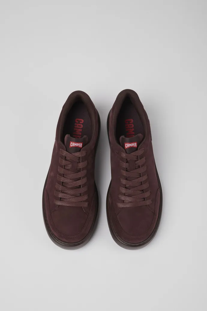 Runner K21 Burgundy nubuck sneakers for men