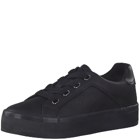 S Oliver Lace Up Trainer Black