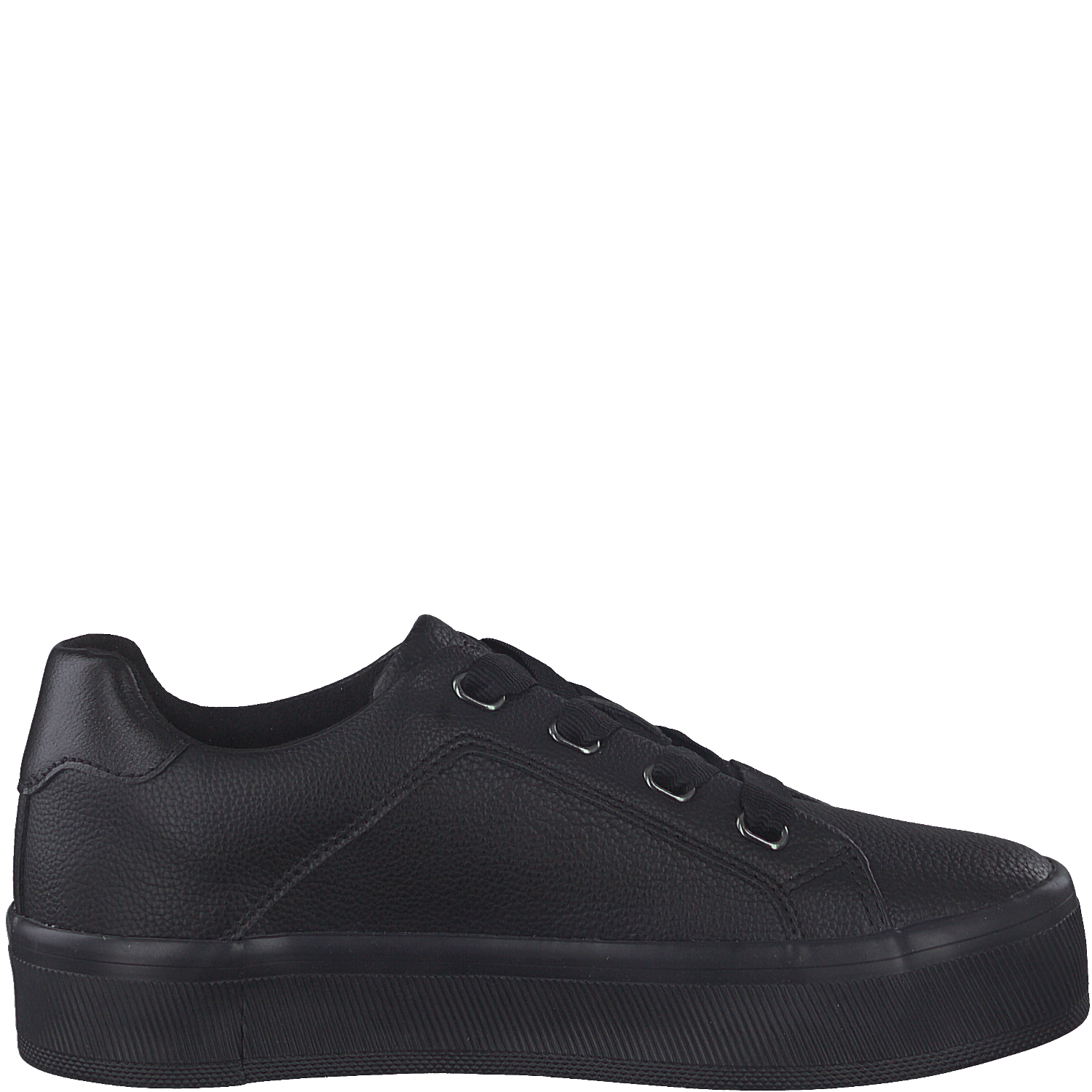 S Oliver Lace Up Trainer Black