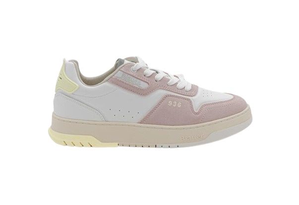 SNEAKERS BLAUER DONNA LEATHER WHITE/ROSE S4ADEL01/LES-PIN/YEL