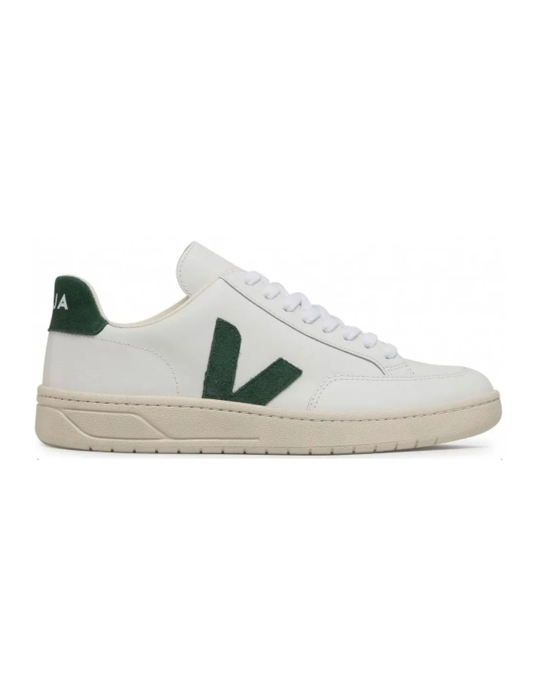 Sneakers Veja uomo XD0202 V12 leather bianco verde cyprus