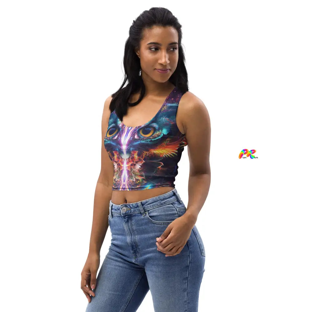 Spiritual Owl Crop Top