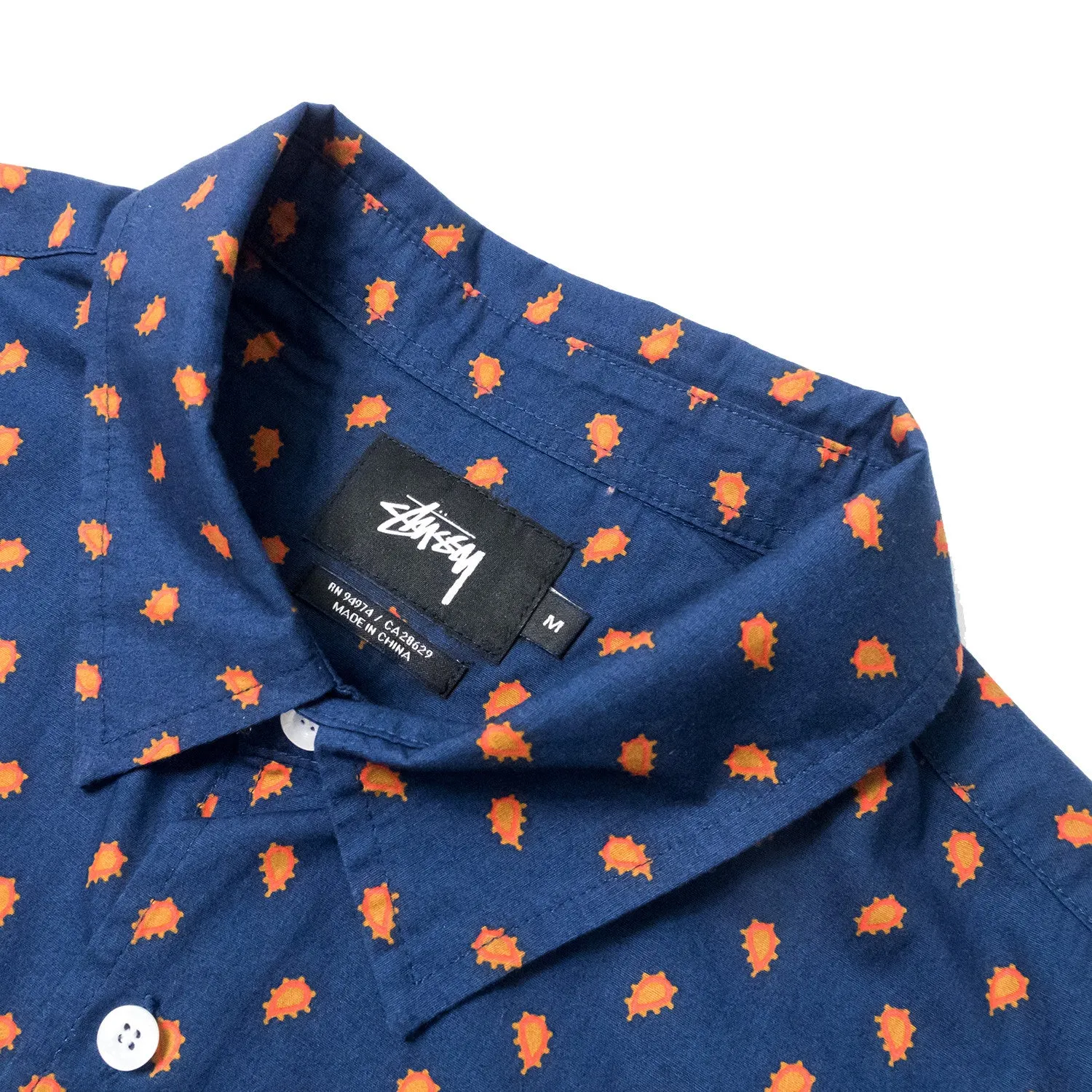 Stussy - Mini Paisley Shirt - Navy