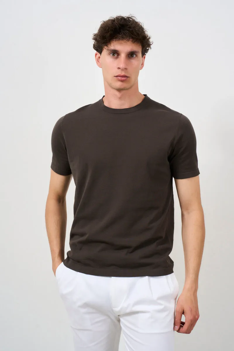 T-shirt uomo a costine in cotone