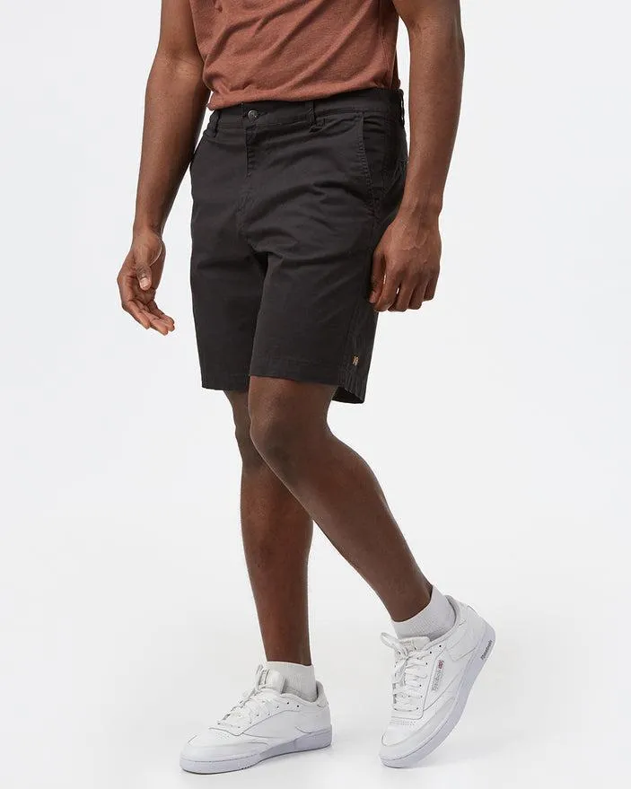 Tentree Men's Twill Latitude Shorts in Meteorite Black