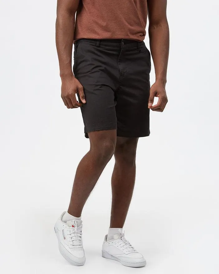 Tentree Men's Twill Latitude Shorts in Meteorite Black