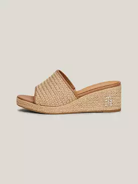 TOMMY HILFIGER  Wedge Espadrille Mule Sandals