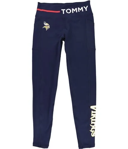 Tommy Hilfiger Womens Minnesota Vikings Compression Athletic Pants, TW1