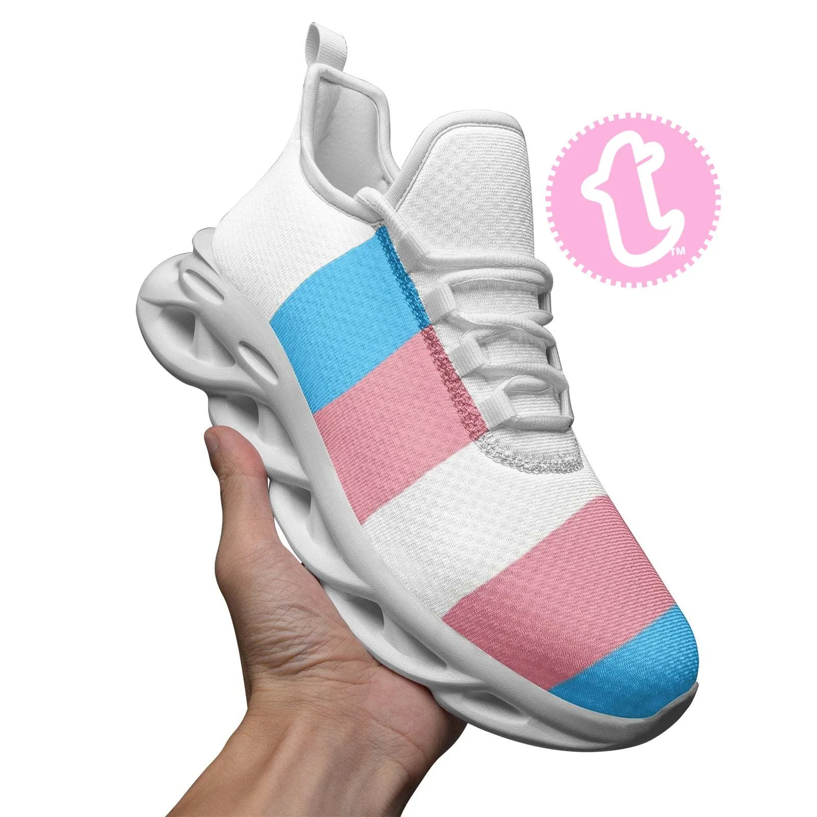 Trans Coloured Casual Mesh Blade Sneakers