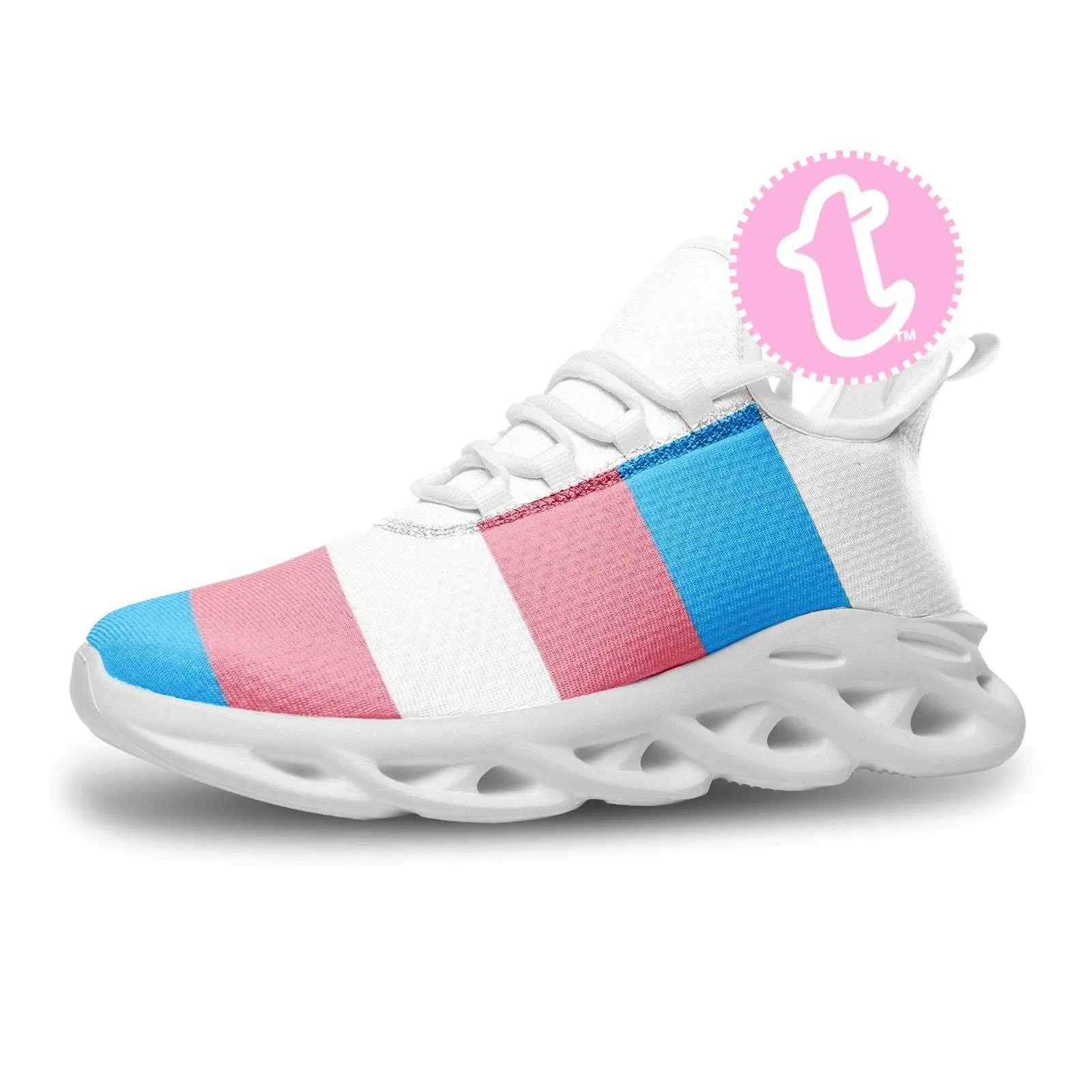 Trans Coloured Casual Mesh Blade Sneakers