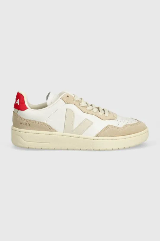 Veja leather sneakers V-90 beige color VD2003459