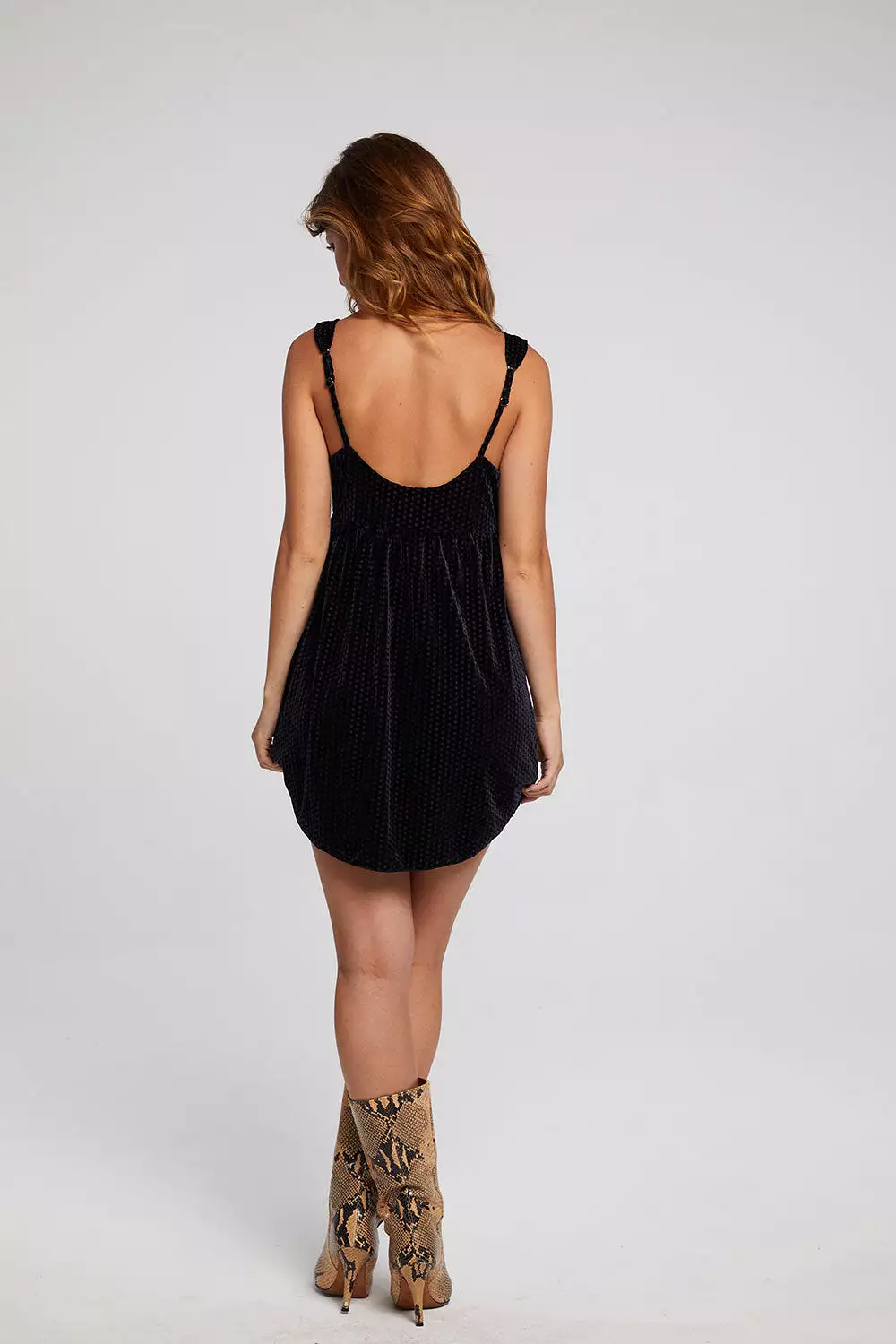 VELVET SLIP DRESS