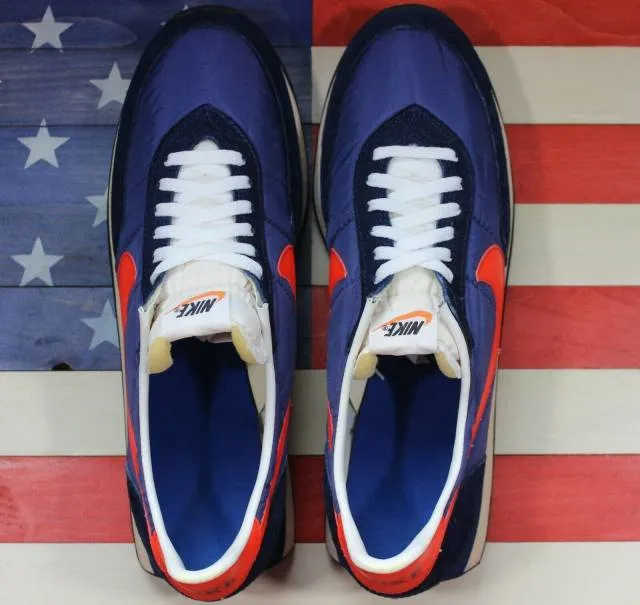 Vintage 1979 nike waffle 2 ii running shoes 79 70s 80s navy-blue orange men's 13