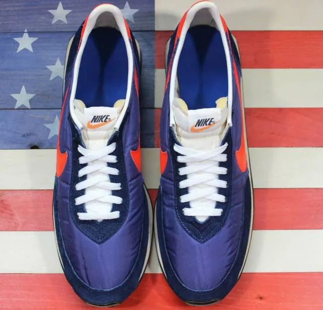 Vintage 1979 nike waffle 2 ii running shoes 79 70s 80s navy-blue orange men's 13