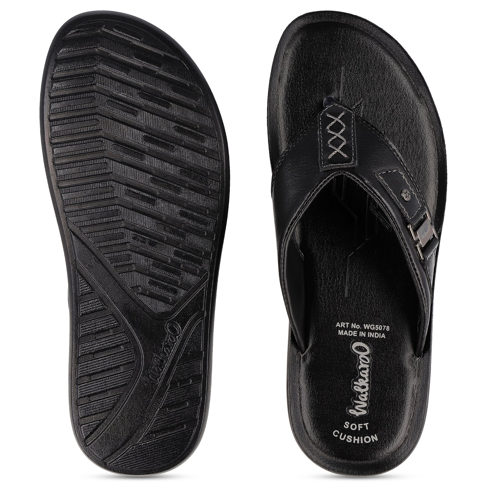 Walkaroo Men Sandal  - WG5078 Black