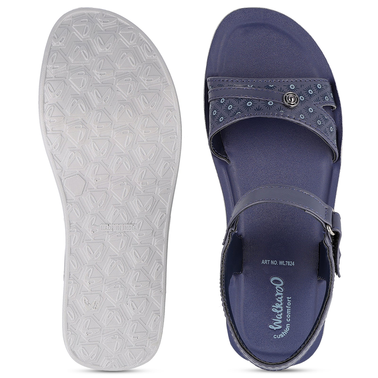 Walkaroo Womens Sandal  - WL7824 Blue