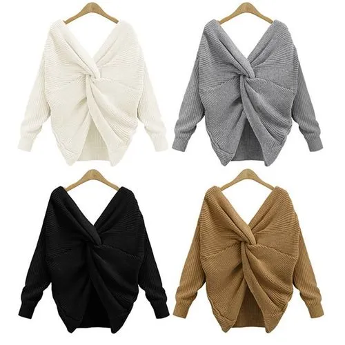 Women's Long Sleeve Sweaters & Cardigans Casual Elegant Solid Color