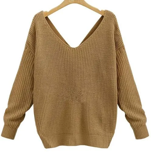 Women's Long Sleeve Sweaters & Cardigans Casual Elegant Solid Color