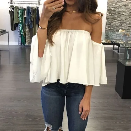 Women's T-shirt Short Sleeve T-shirts Backless Sexy Solid Color