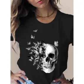 Women's T-shirt Short Sleeve T-shirts Printing Casual Printing