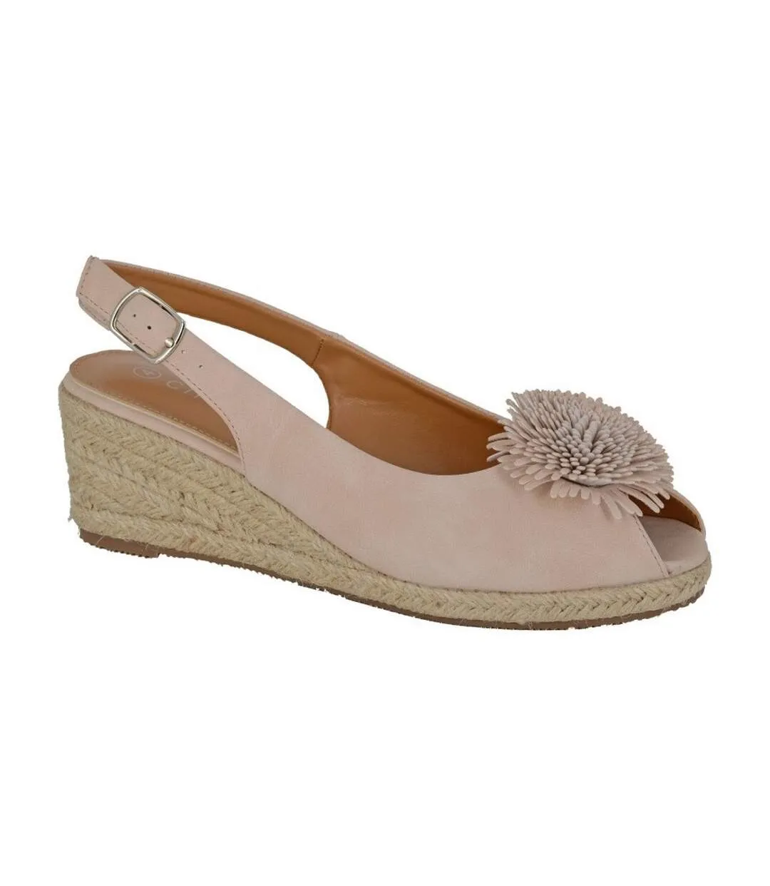 Womens/ladies lizz sandals nude Cipriata