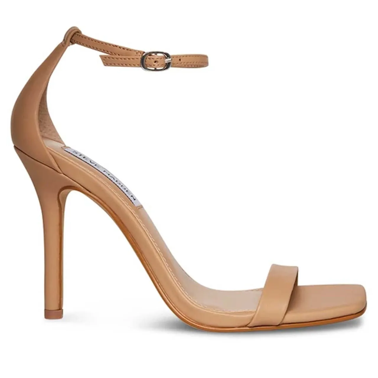 Women's Steve Madden Shaye Natural Open-Toe Stiletto Sandal