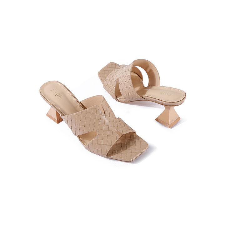 Woven Spool Heel Sandal BB 12