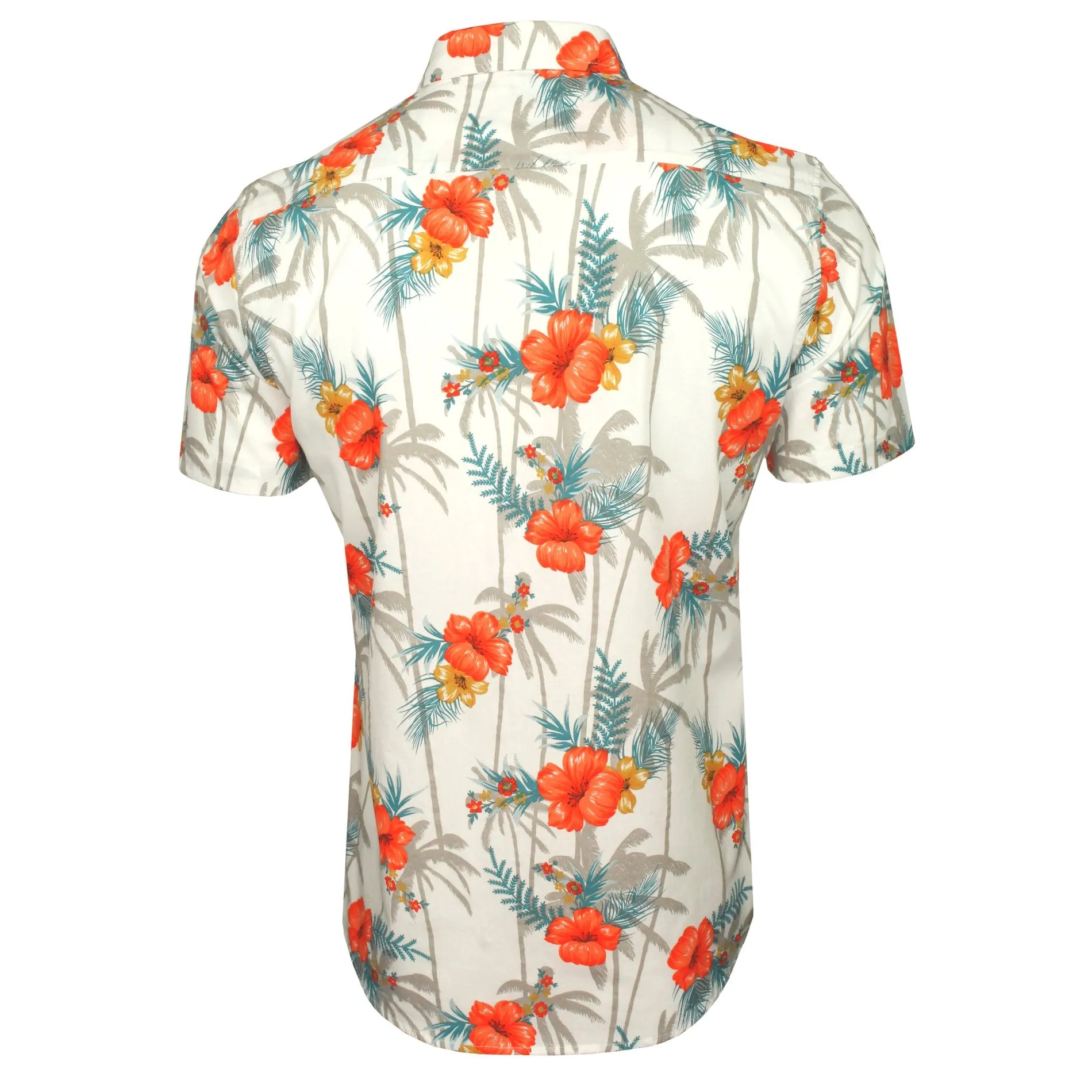 Xact Mens Cotton Hawaiian/ Floral Shirt - Short Sleeved