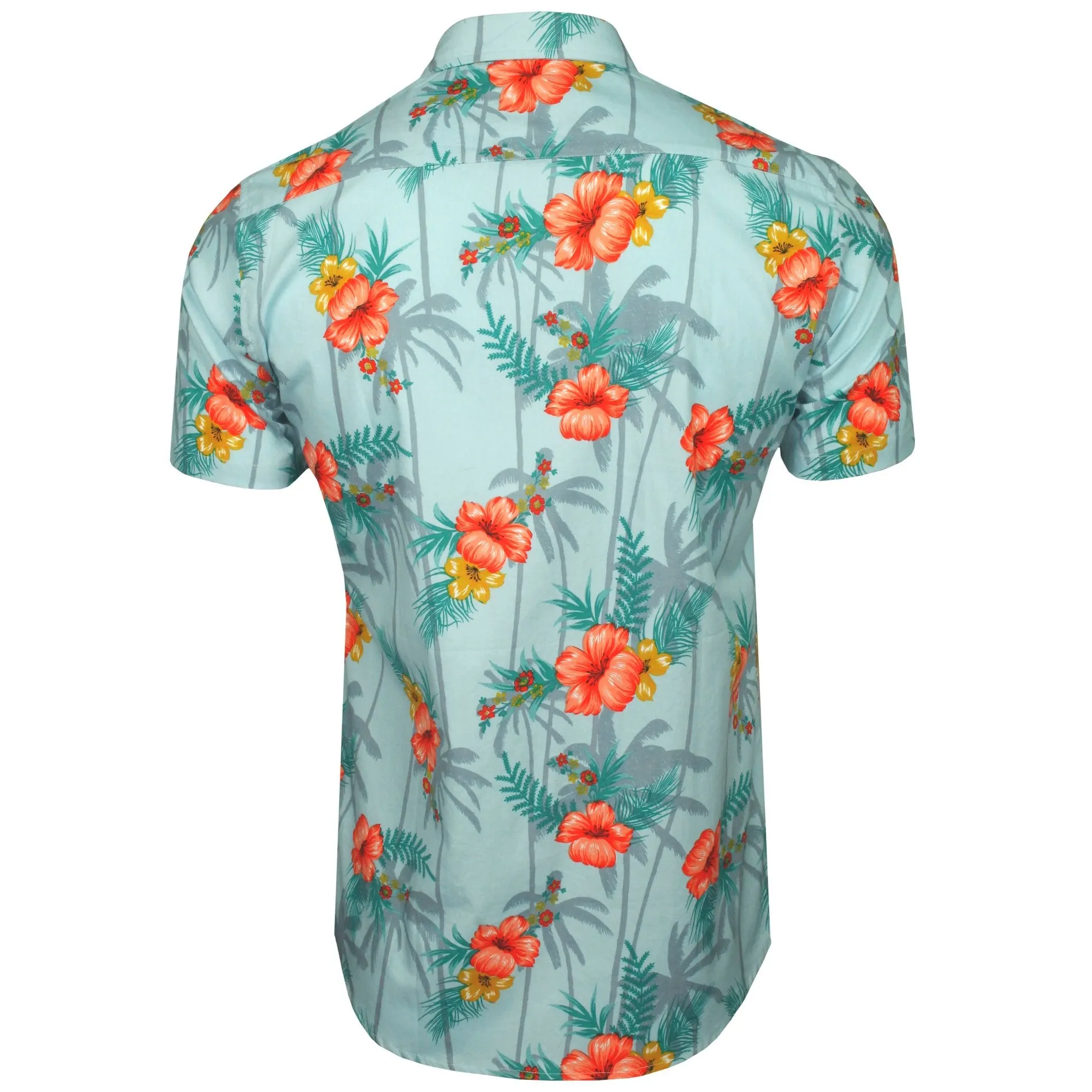 Xact Mens Cotton Hawaiian/ Floral Shirt - Short Sleeved