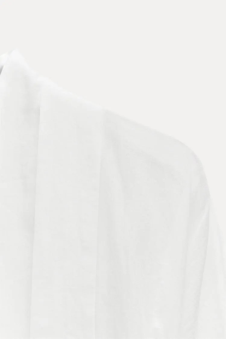 ZARA  |BELTED PLEATED SHIRT ZW COLLECTION